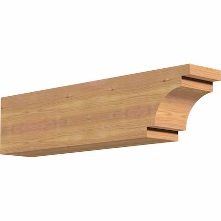 Ekena Millwork Mediterranean Smooth Rafter Tail, Western Red Cedar, 5 1/2"W x 8"H x 32"L RFT06X08X32MED00SWR